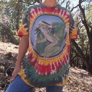 1995 R. Biffle Rasta Frog Tee